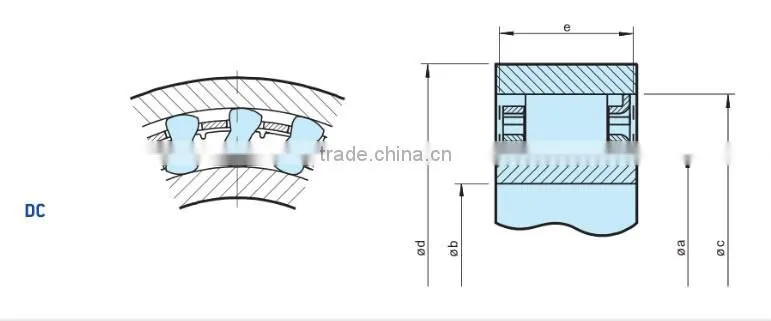 DC one way bearing sprag cage/ one way bearing race/sprag clutch with races