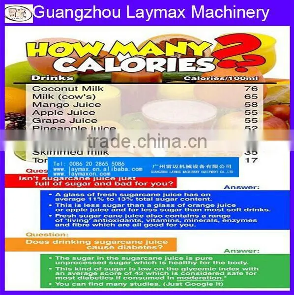 Good qualiLaymax national patent sugarcane juice making machine in Cuba
