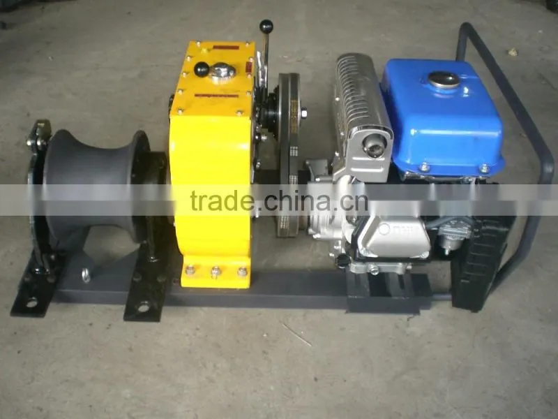 Winch Manufacturer 8 Tons cable winch HONDA/YAMAHA engine for Power Construction