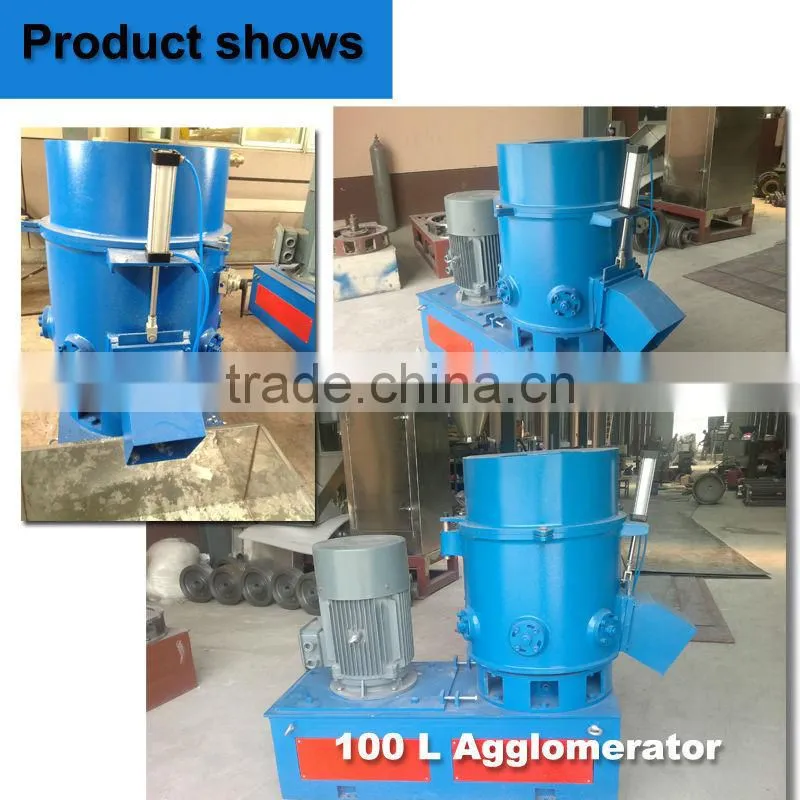 New type plastic film granulating machine / PP PE film agglomerator densifier machine