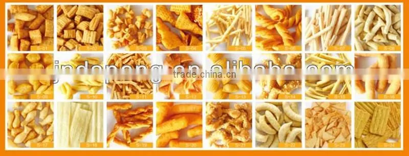 Fried wheat flour puff snack making machines