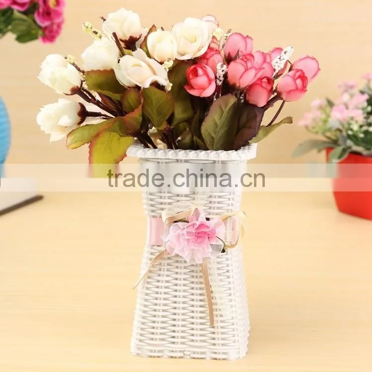 Made in china cheap whoelsale paper rope hand made wedding vases