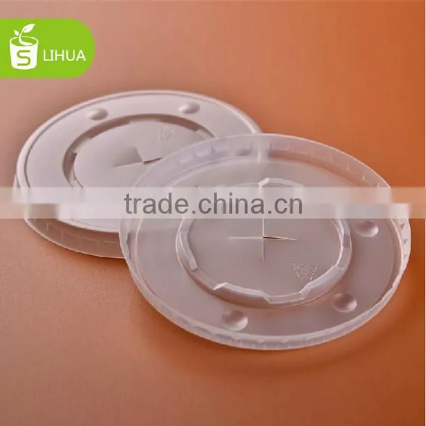 Custom Clear Plastic PS Flat Lids for Paper Cup China Manufactory Price