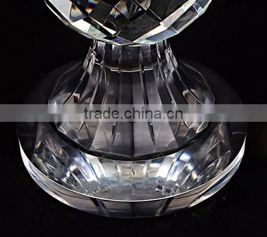 Graceful lace lampshade clear K9 crystal table lamp