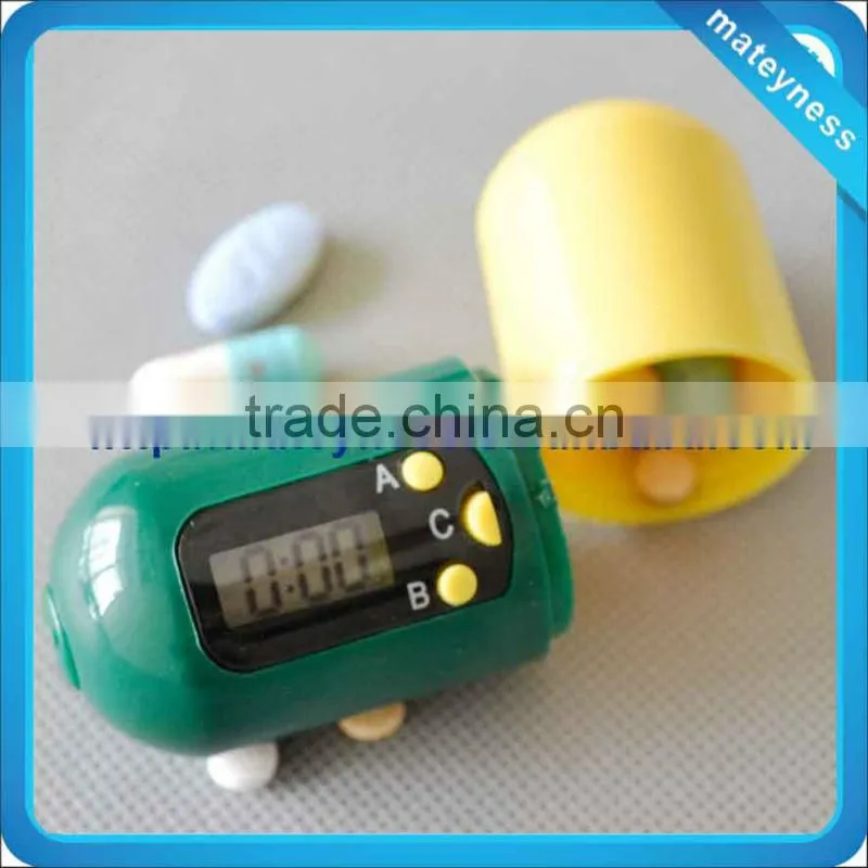 Capsule Shaped Pill Box with Timer