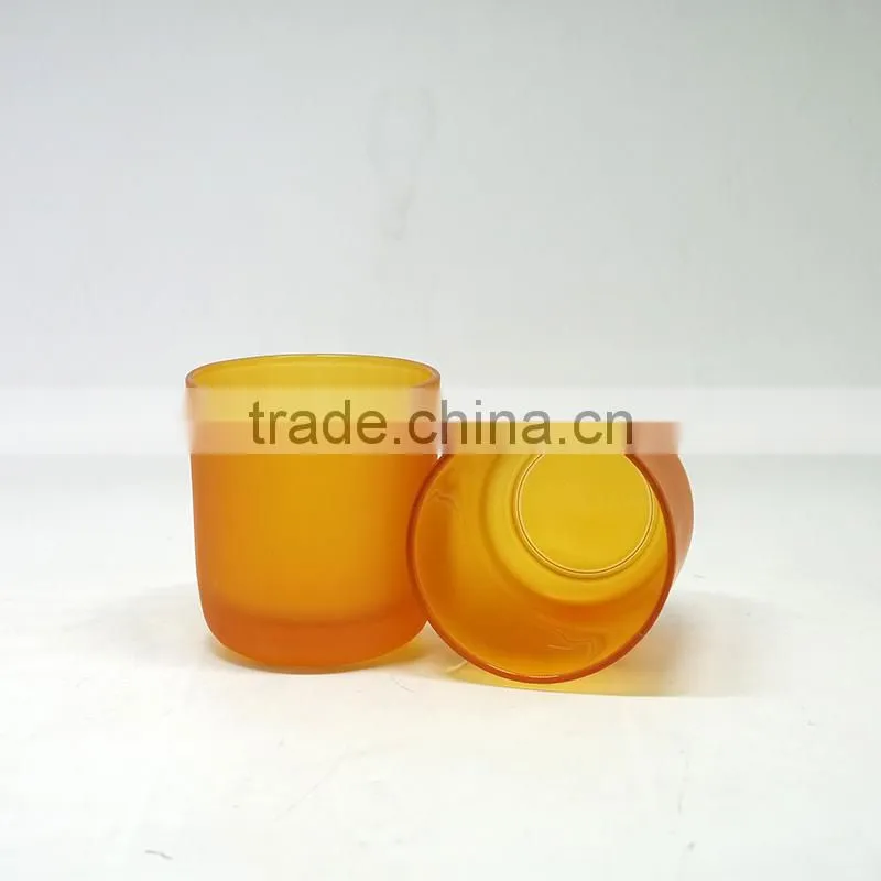 10oz glass candle jars amber/white/black candle container glass candle cup