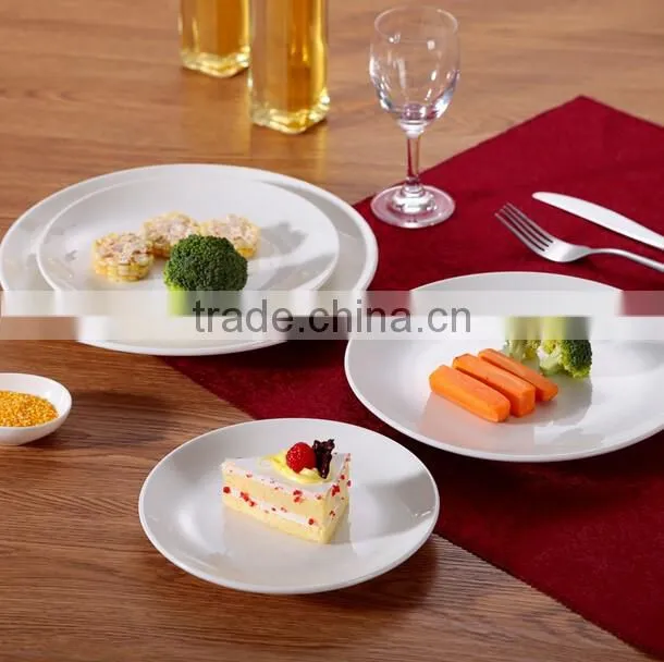 KC-00816 round plate ,suqare plate , promotion cheap porcelain plate