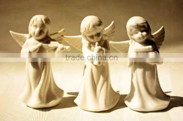 ceramic praying angel girl statue