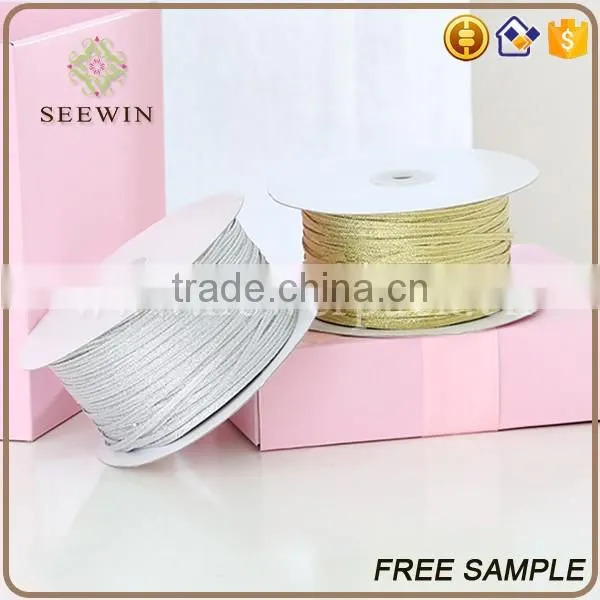 flower packing 3mm silver gold gift box ribbon