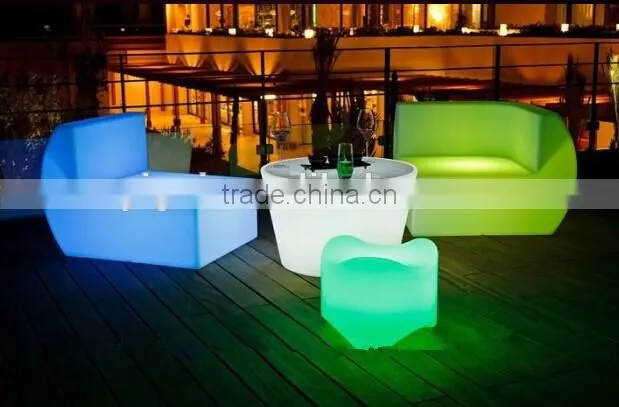 2015 promtional led nightclub sofa& led lighting sofa chair with cushion