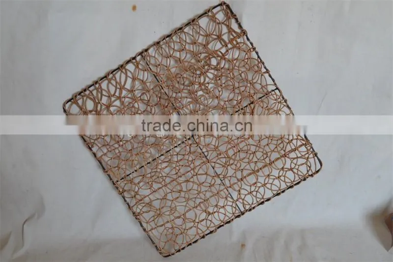 Eco-friendly rattan insulation mat for table, heat protection