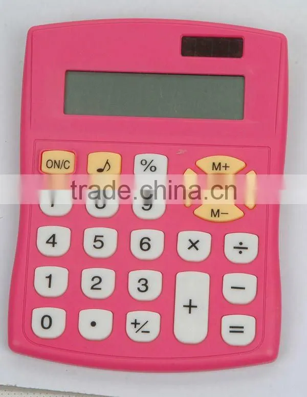 Plastic electronic solar desktop office calculator