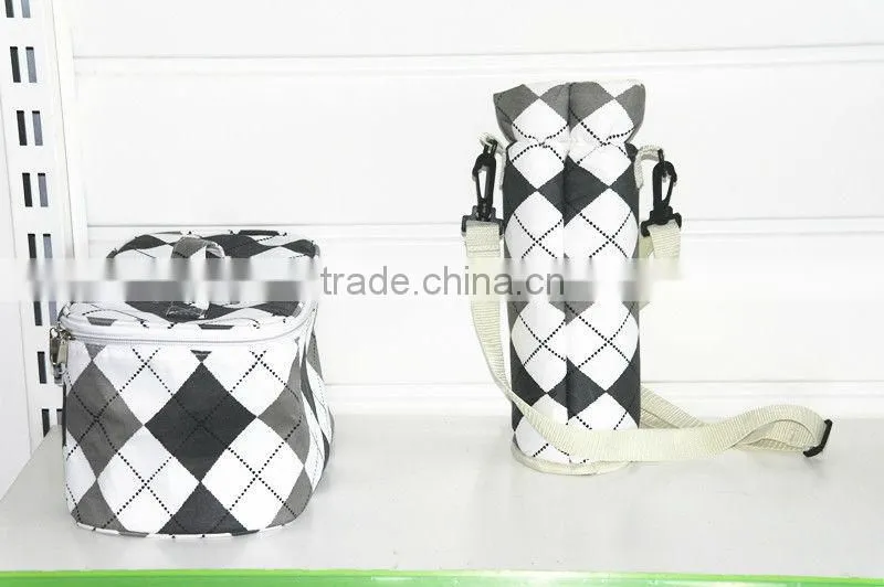 PE cooler bag for frozen food & bottle bag for keep the foods' warm