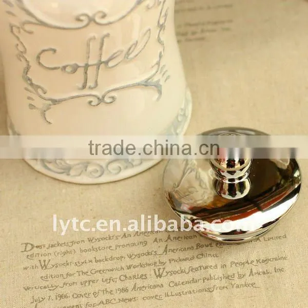 2015 fashion style European Ceramic Canister Set