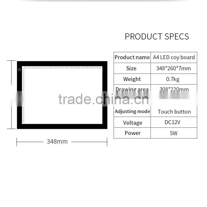 LED copy board, special for sketch, printing and drawing.