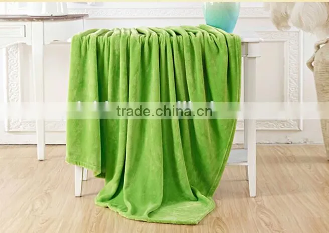 Factory top high quality soft comfortable anti pilling any size color Flannel blanket