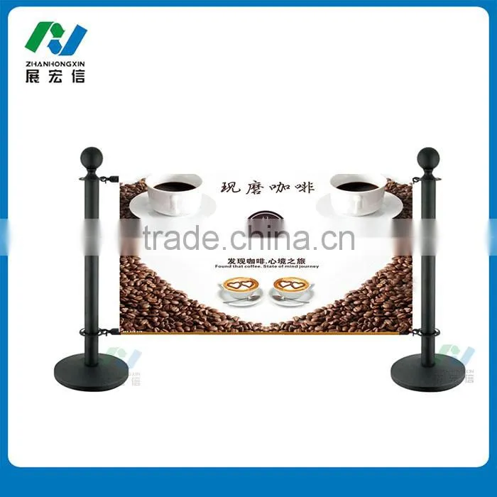 Breeze Barrier Stand with Canvas and Advertising Printing