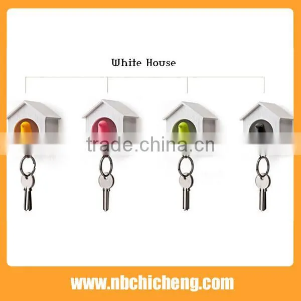 Plastic House Shaped Keychain