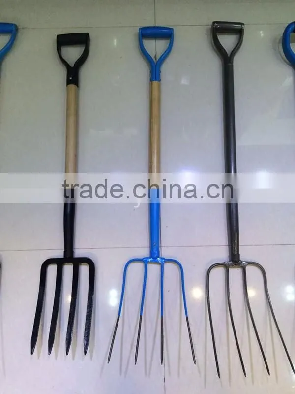 Steel material farming pitchfork with handle made in chima