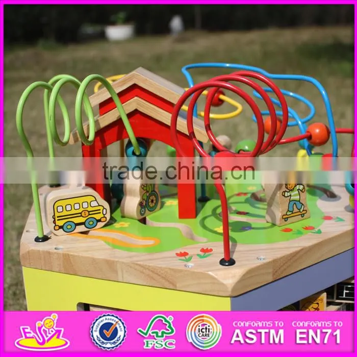 2016 Multi-function children wooden early education toy W12D047