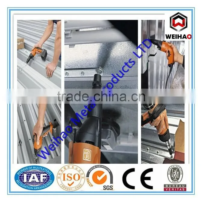 C1022a galvanized Hex head self drilling screw/roofing galvanized self-drilling screw EPDM washer