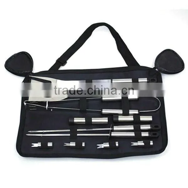 BQ-0025 / 4 pcs stainless steel handle BBQ tool barbecue gift set