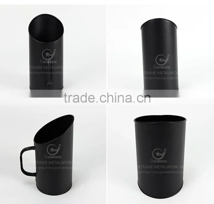 Fireplace homeware iron powder coating metal ash bucket
