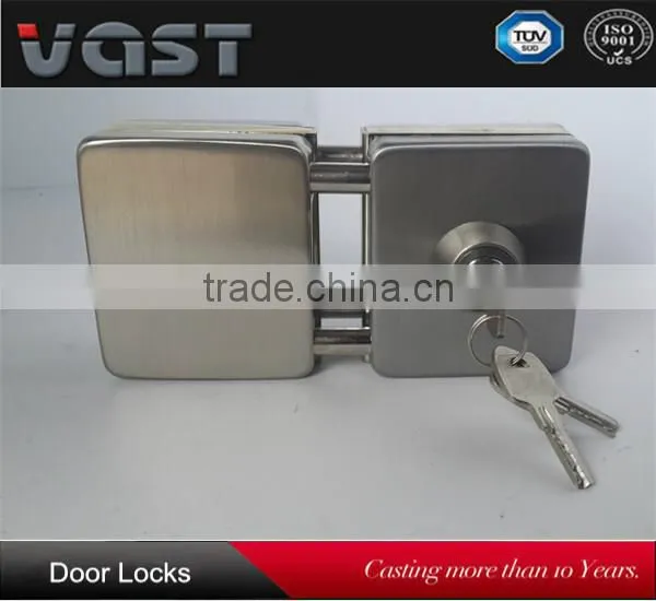 2015 hot sale stainless steel glass door lock