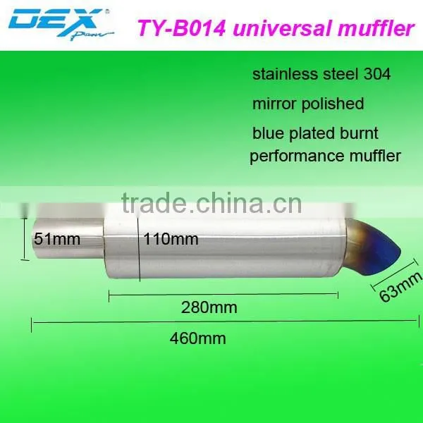 racing spare part exhaust system universal muffler performance