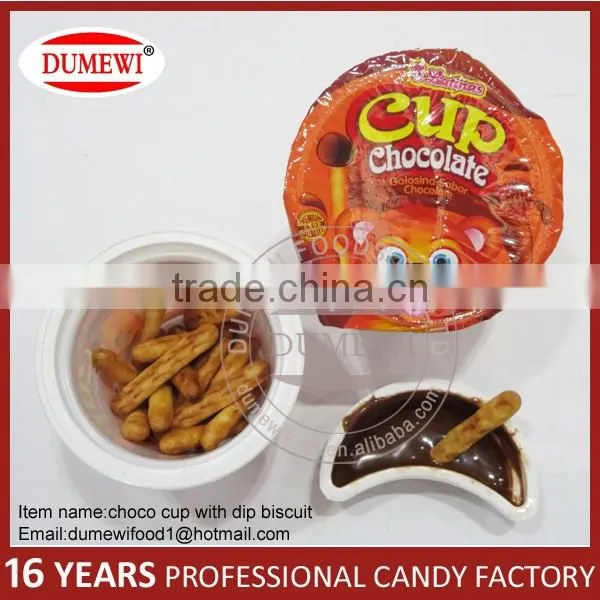 Finger Biscuits Stick with Chocolate Jam Chocolate Cup