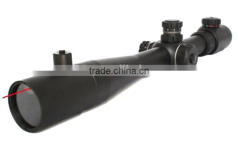 Erains Tactical Optics M14 4-14X40+R rifle scope of red green Mil-Dot Reticle with front inside red laser for Hunting Riflescope