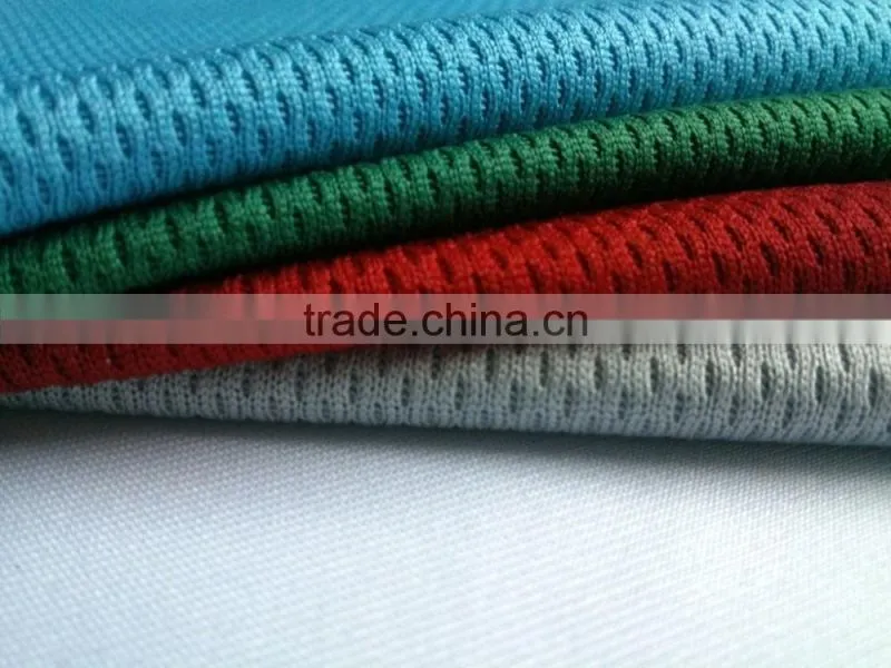 100% polyester dry fit Mesh fabric,bird eye mesh fabric for sportswear