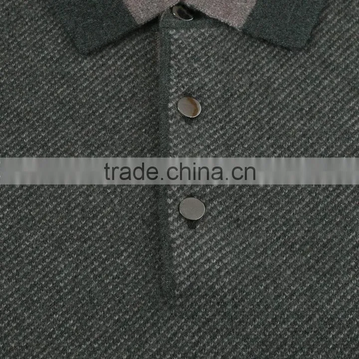 Grey 100%wool winter fashion with long sweater ,blue long sleeve model sweater for men with 1/4 zipper ,men sweater 2015