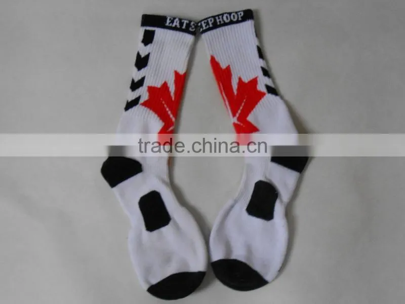 3D digital photo print design Elite Basketball Socks men