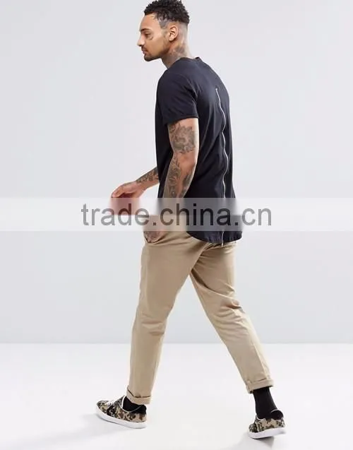 Factory direct sale men grey/white/black summer zip back plain cerw neck short sleeve jersey t-shirt custom