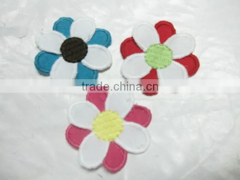 machine embroidery flower patch design