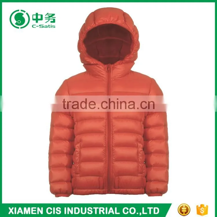 New Design Multi Color Ultra Light Hooded Unisex Children Winter Down Jacket