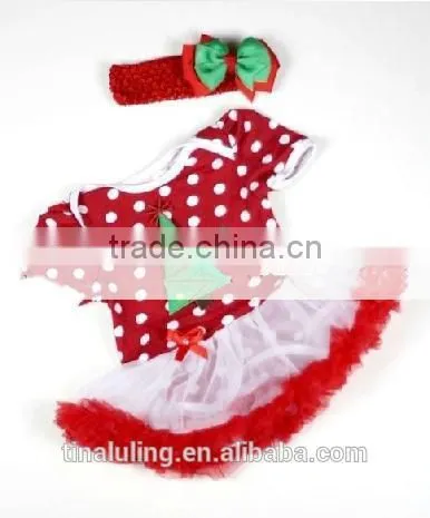 infant baby girls deer pattern romper and dress with hairband