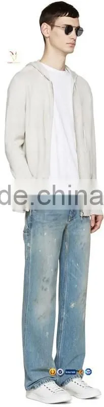 2016 Mens White Cashmere Cardigans Sweaters With Hood