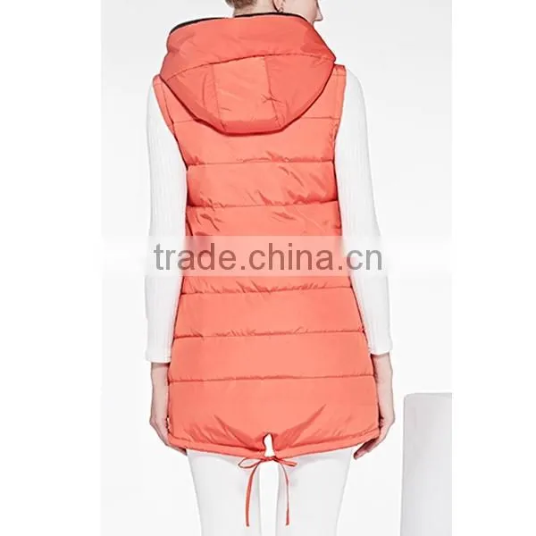 2015 High Quality Light Outdoor Woman Long Down Vest