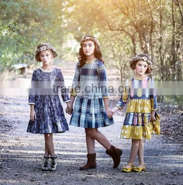 Simple Lovely 2017 Baby Girl Party Dress Children Frocks Designs Linen Dress Baby Girl Clothes