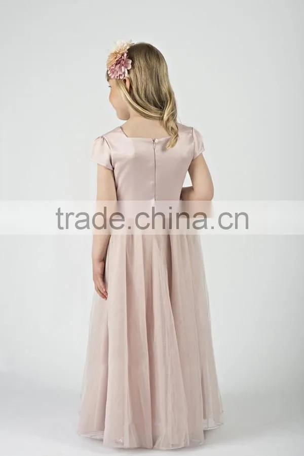 Hot Selling Girls' Dress Pictures New Style Designs Girls Modern Child Summer Party Tulle Dress Flower Girl Dress
