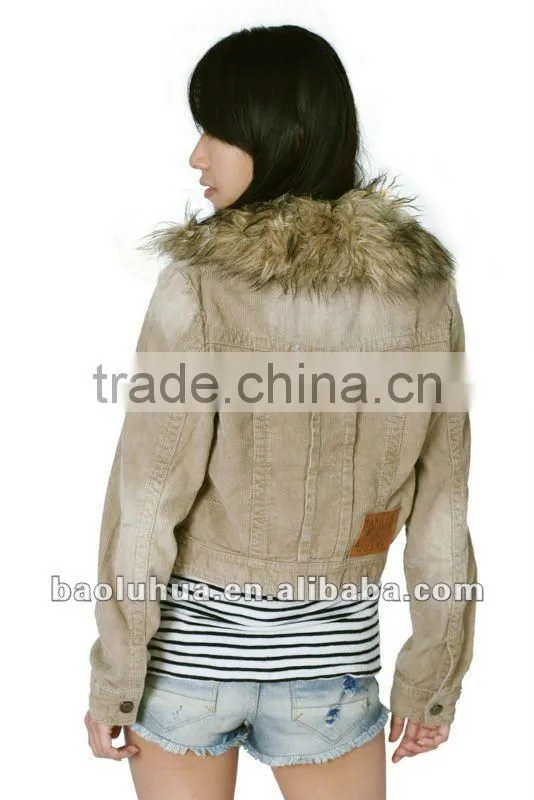 new style fashion women's corduroy jackets