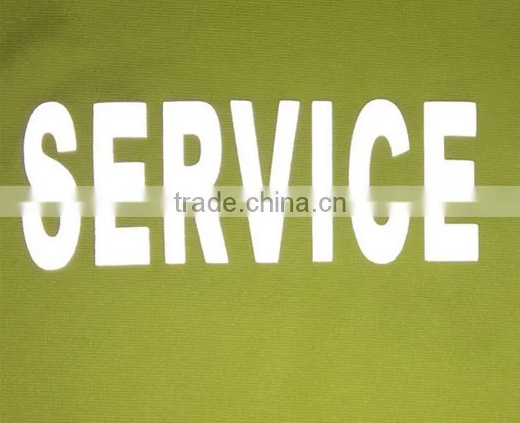 relfective letters be heated transfer on T-shirt or polo shirts