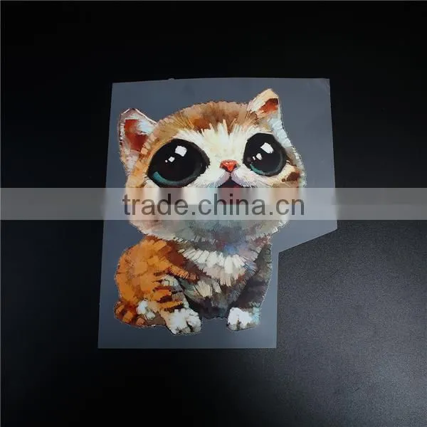 PET Appliques DIY Scrapbooking Craft Cat Animal Multicolor Custom Embroidered Patches