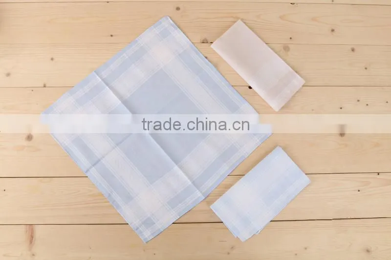 Hot sale wholesale good quality 100% cotton classic mens handkerchief