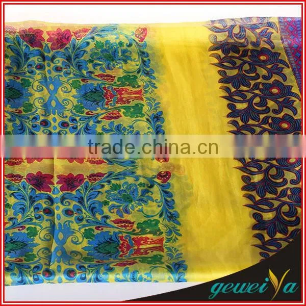 Yellow Plants Bohemian Style Printing Scarf Shawl