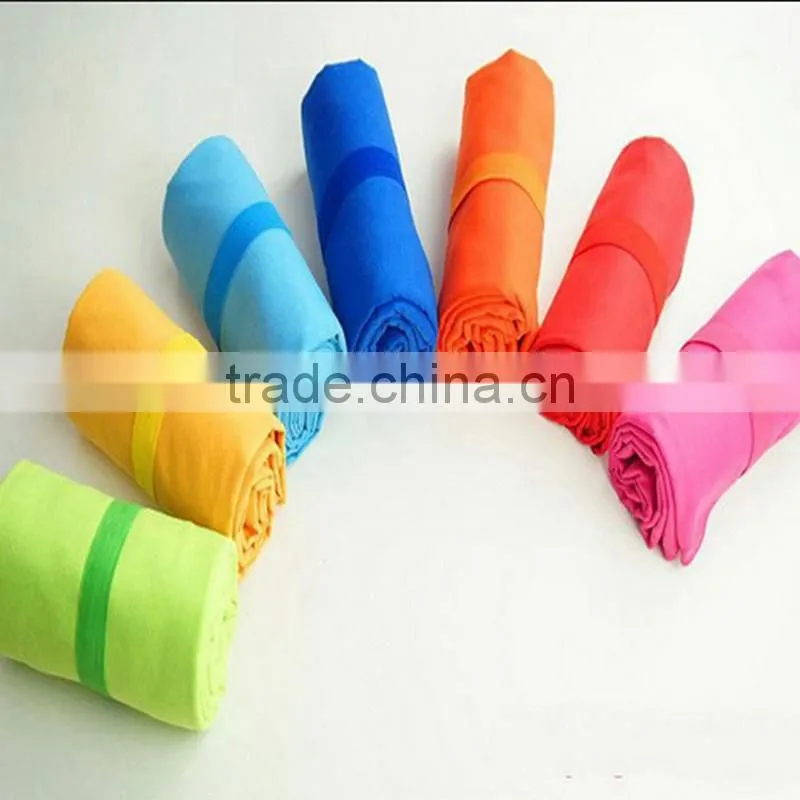 Various size & color choice customized printing microfiber towel sports towel