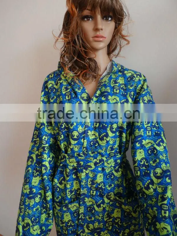 Microfiber Printing Bathrobe Easy Dry