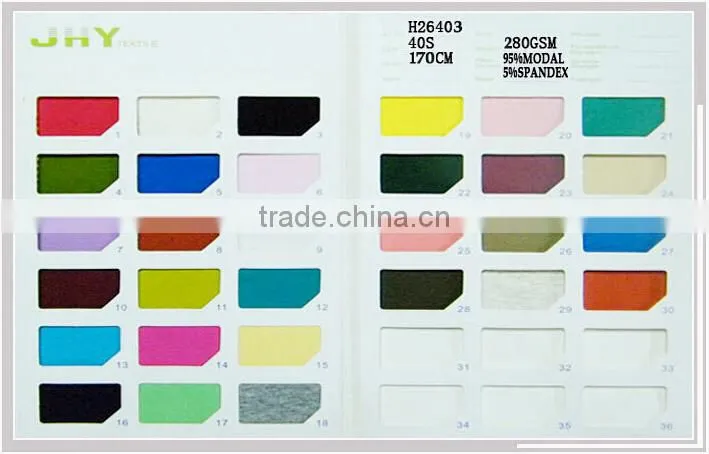95%Lenzing modal 5%spandex knit terry fabric